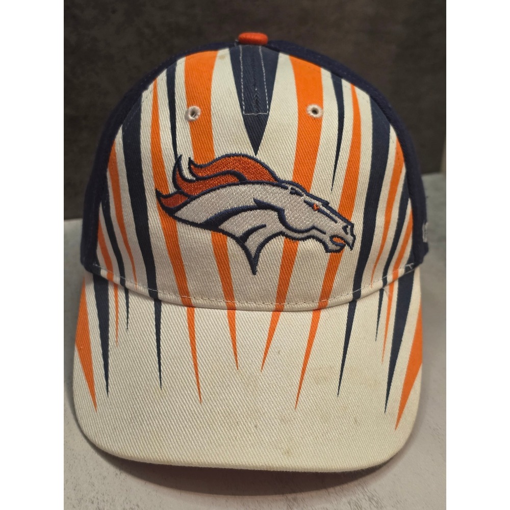 47 Brand Denver Broncos Youth Hat Navy Orange White Striped Adjustable Cap